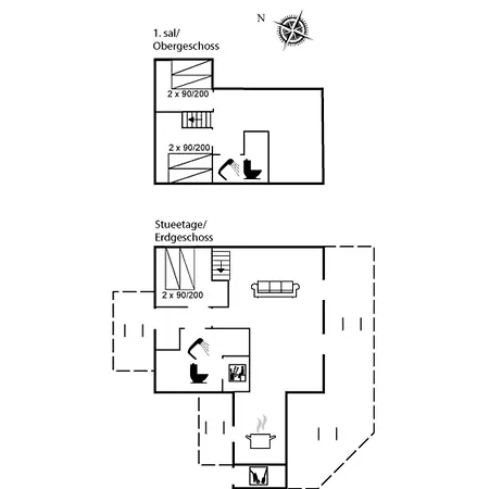 度假居 Onef - 1km From The Sea By Interhome *